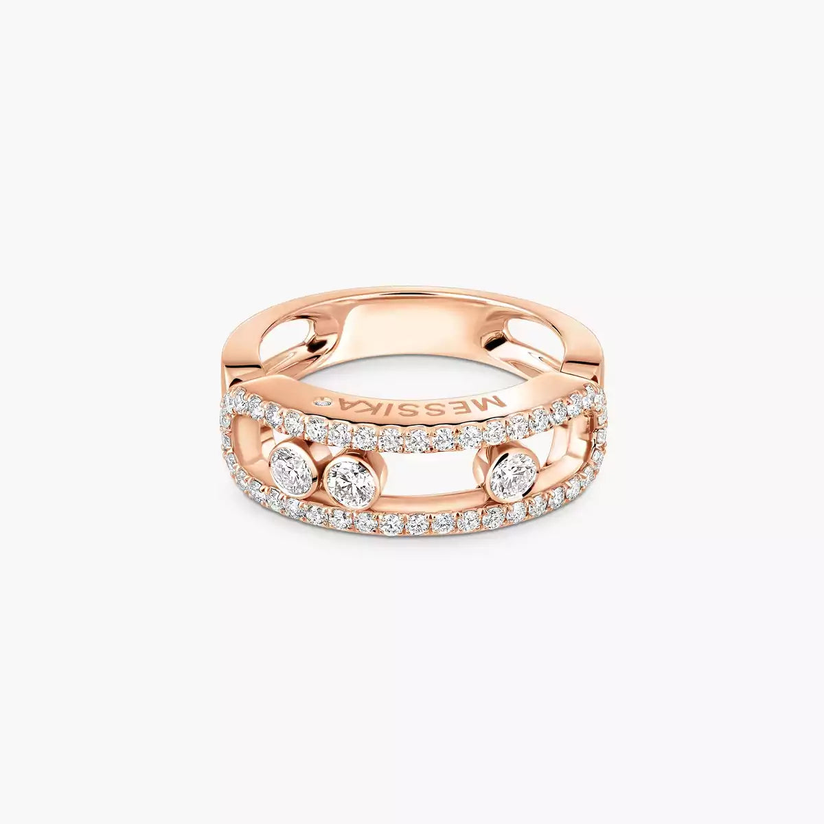 [AURORA] Move Gold Diamond Pave_ Ring