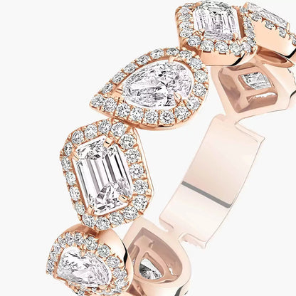 [AURORA]Diamond Wedding Ring My Twin