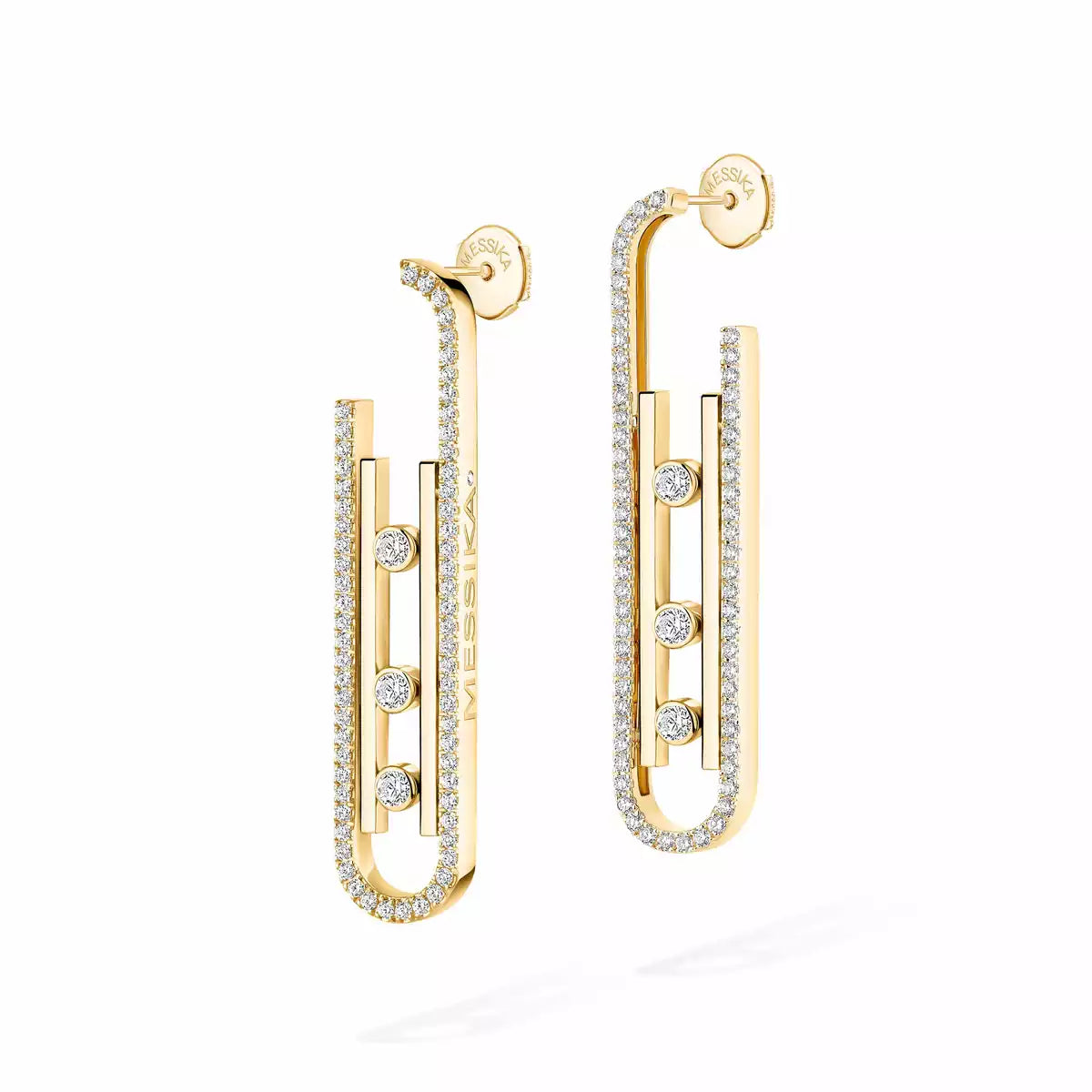 [AURORA]Diamond Pendant Earrings Move 10Th