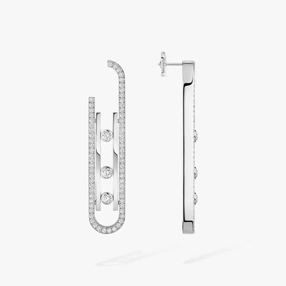 [AURORA]Diamond Pendant Earrings Move 10Th
