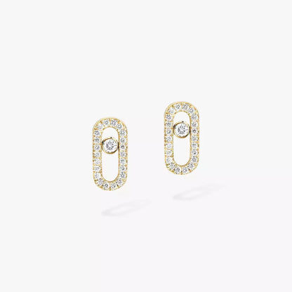[AURORA]Move Uno Diamond Earrings