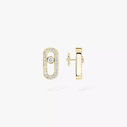 [AURORA]Move Uno Diamond Earrings