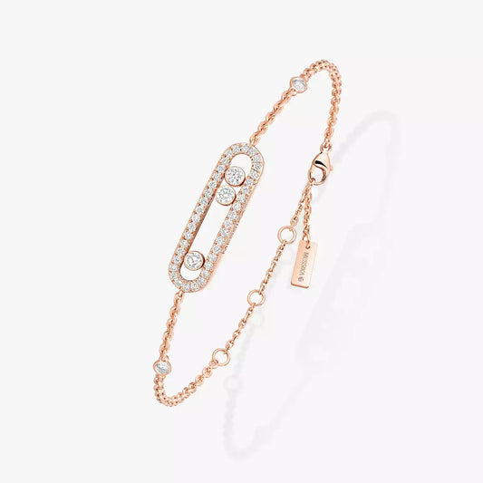[AURORA]Pavé Baby Move Diamond Bracelet