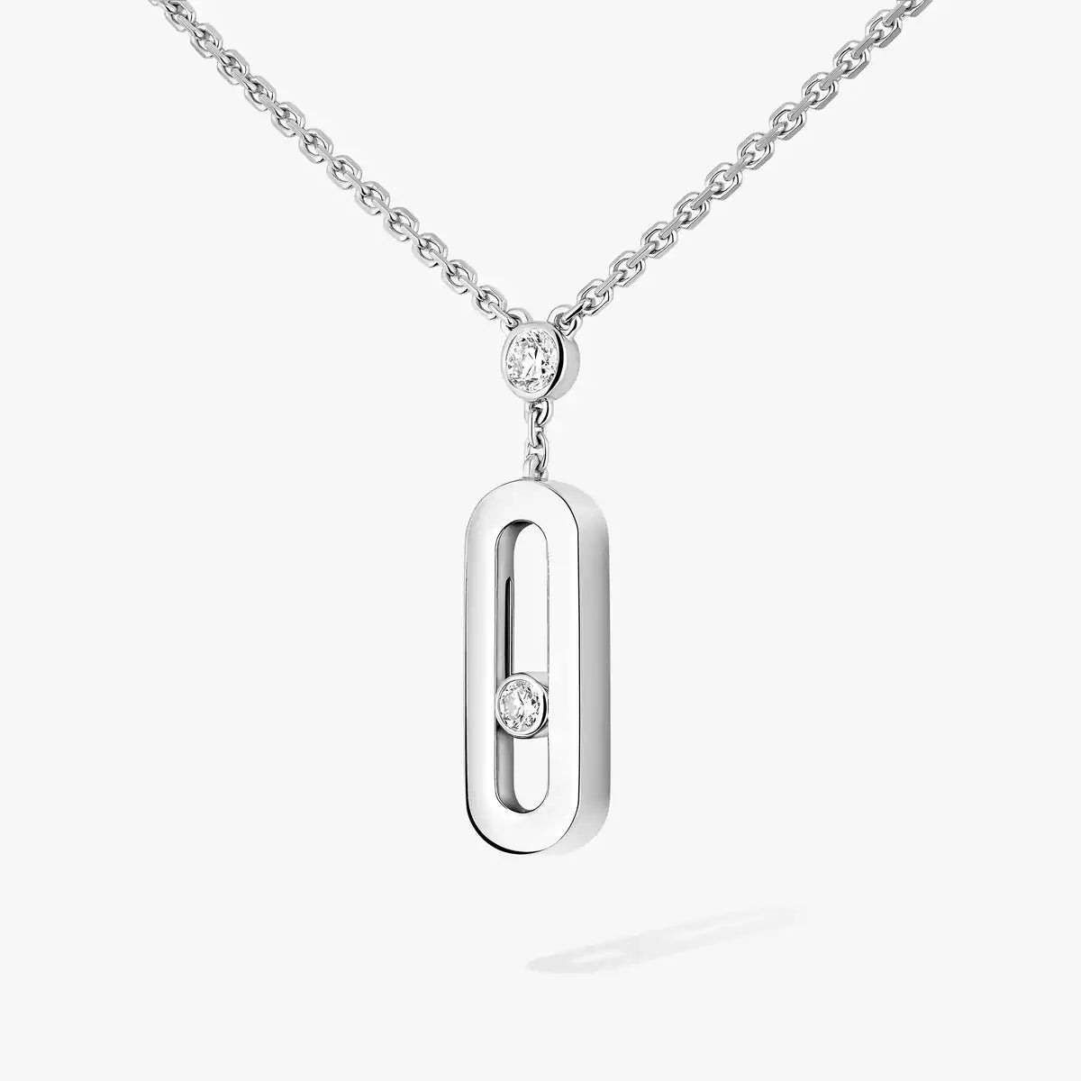 [AURORA] Move Uno Gold Diamond Long Necklace