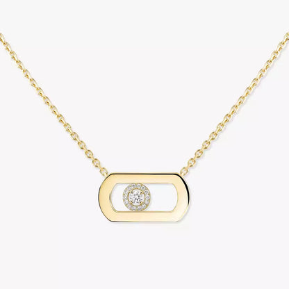 [AURORA]So Move Diamond Necklace in Gold