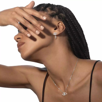 [AURORA]Lucky Eye Diamond Earrings
