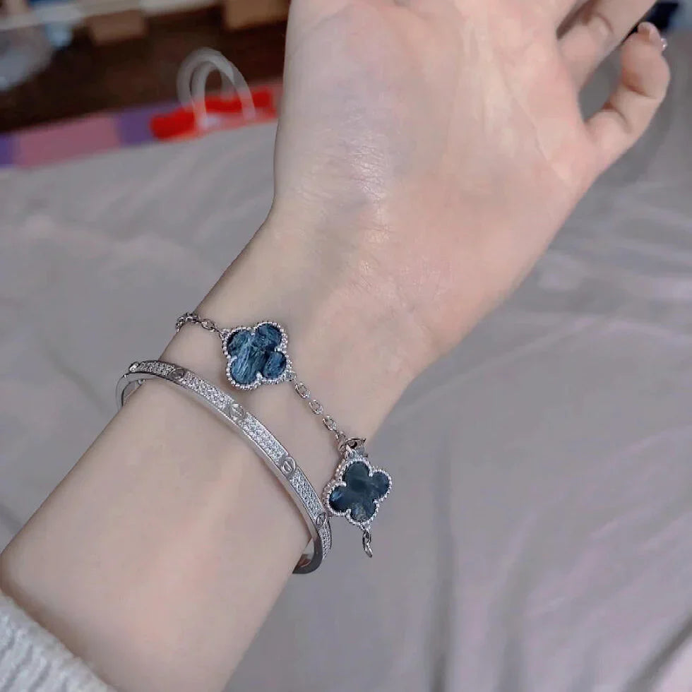 [AURORA]CLOVER 5 MOTIF PIETERSITE BRACELET COLLECTION