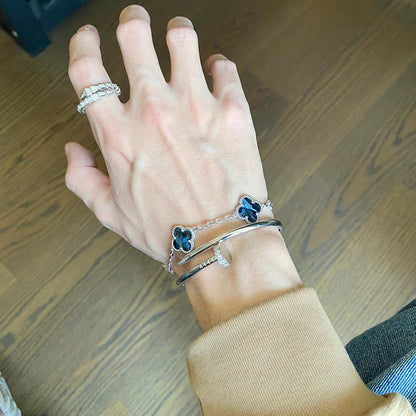[AURORA]CLOVER 5 MOTIF PIETERSITE BRACELET COLLECTION