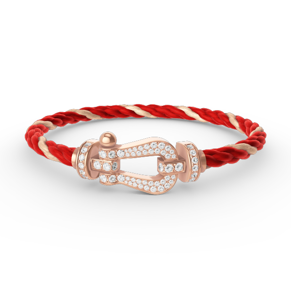 [AURORA]FORCE GROSSES HUFEISENARMBAND MIT VOLLBESATZ AUS ROSÉGOLD