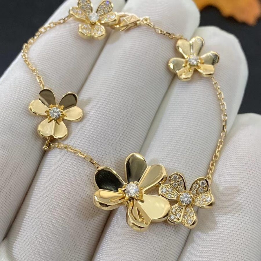 [basloveJW]FRIVOLE GOLD 5 BLUMEN ARMBAND