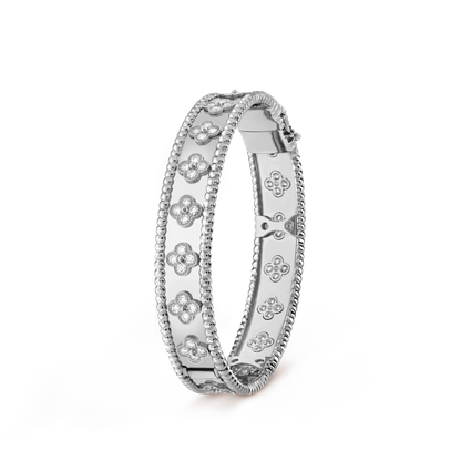 [basloveJW]クローバーブレスレット 8mm ダイヤモンド