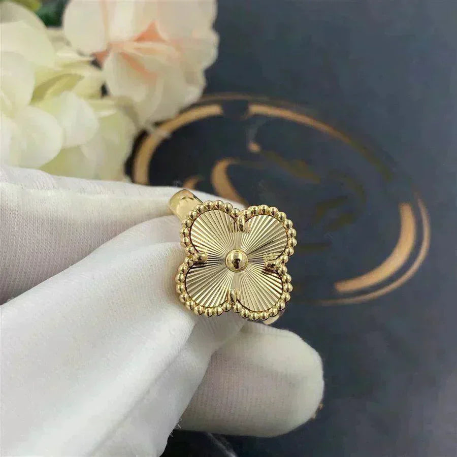 [AURORA]CLOVER GOLD RING