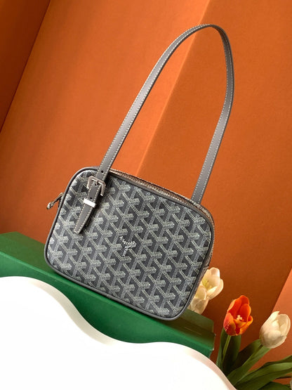 GOYA SECOND-HAND TOAST BAG 21CM GREY CANVAS