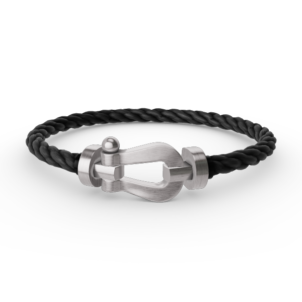 [AURORA]FORCE LARGE HORSESHOE NO DIAMOND BRACELET SILVER