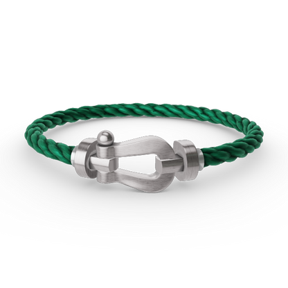 [AURORA]FORCE LARGE HORSESHOE NO DIAMOND BRACELET SILVER