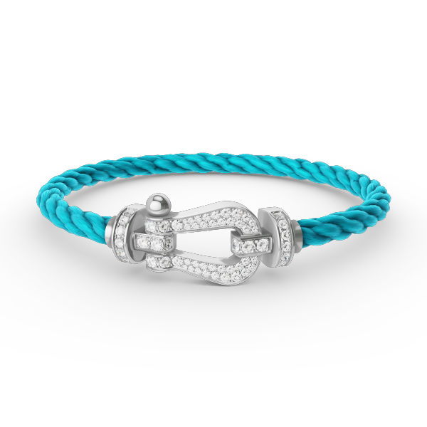 [AURORA]フォース ラージホースシュー フルダイヤモンドブレスレット シルバー