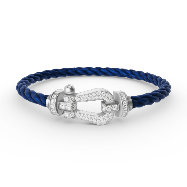 [AURORA]フォース ラージホースシュー フルダイヤモンドブレスレット シルバー