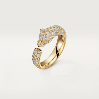 [AURORA]PANTHERE ROSÉGOLD-DIAMANTRING