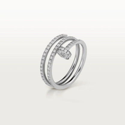 [AURORA]JUSTE リング 1.8mm シルバー ダブルロウ ダイヤモンド