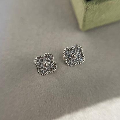 [basloveJW]CLOVER MINI DIAMANT OHRSTECKER