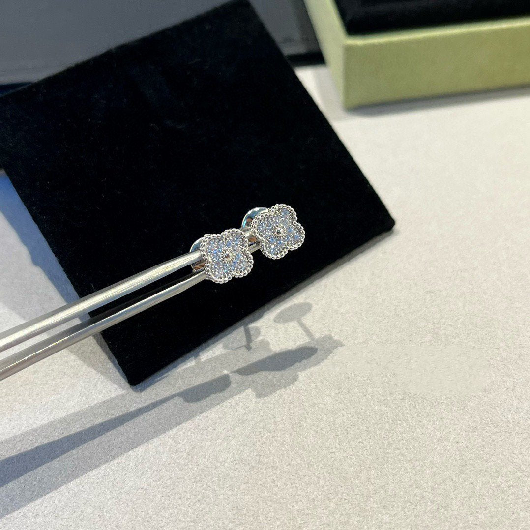 [basloveJW]CLOVER MINI DIAMANT OHRSTECKER
